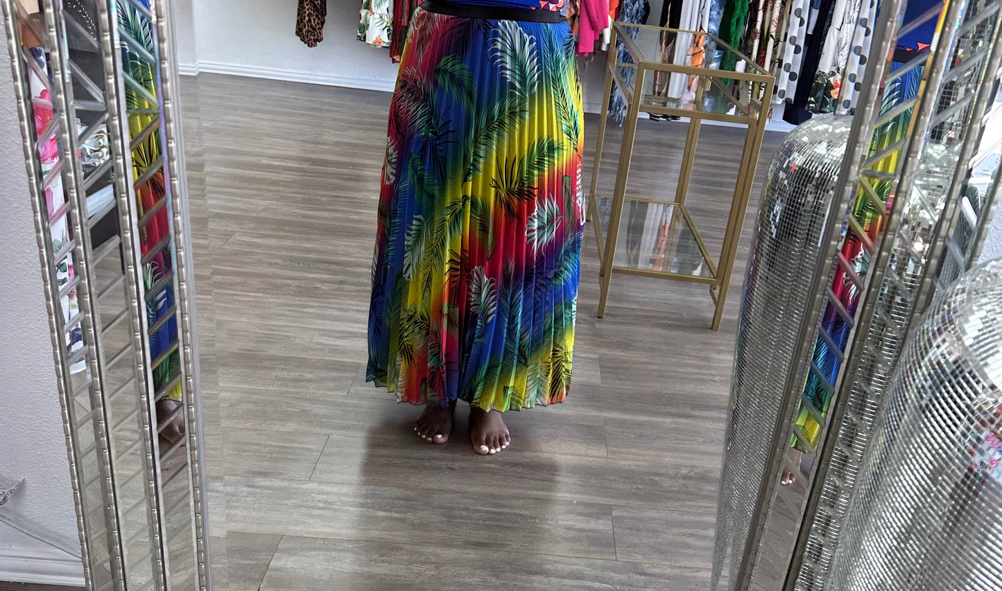 Multi Colored Leaf Skirt