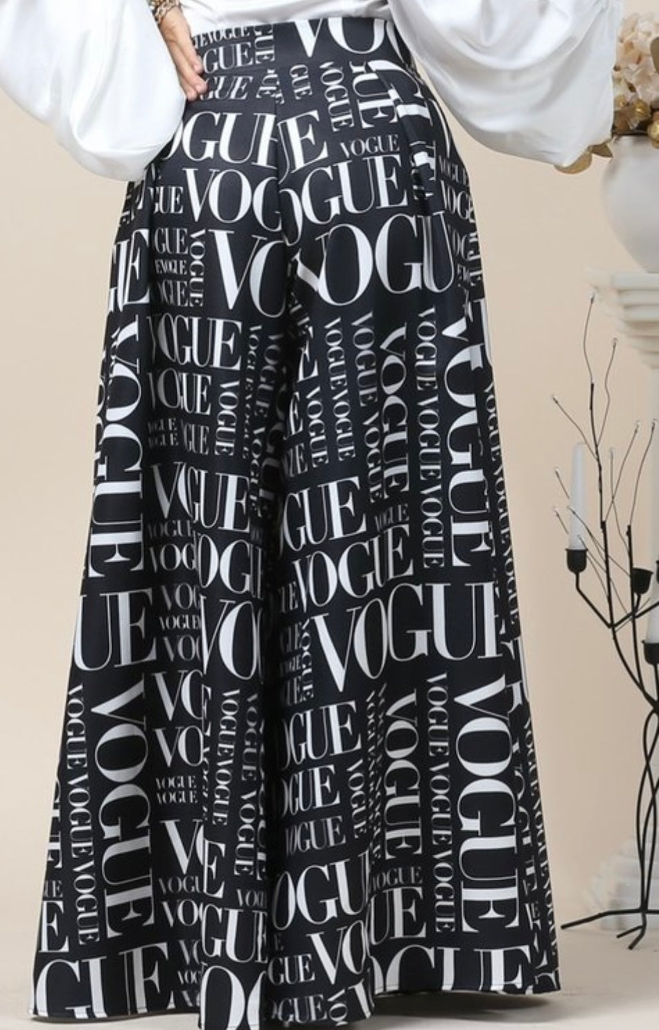Vogue Black Palazzo Pants