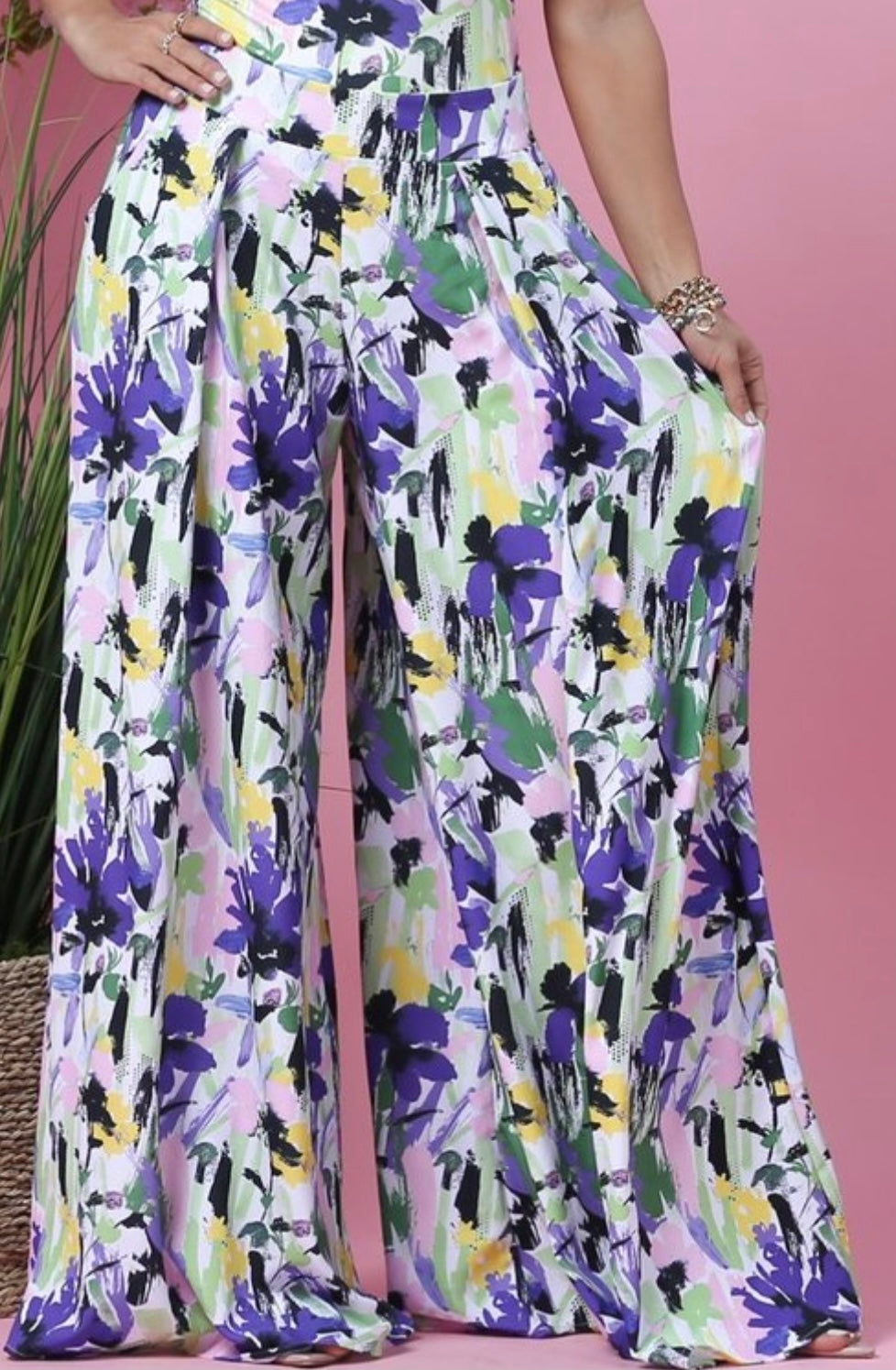 Floral Print Palazzo Pants