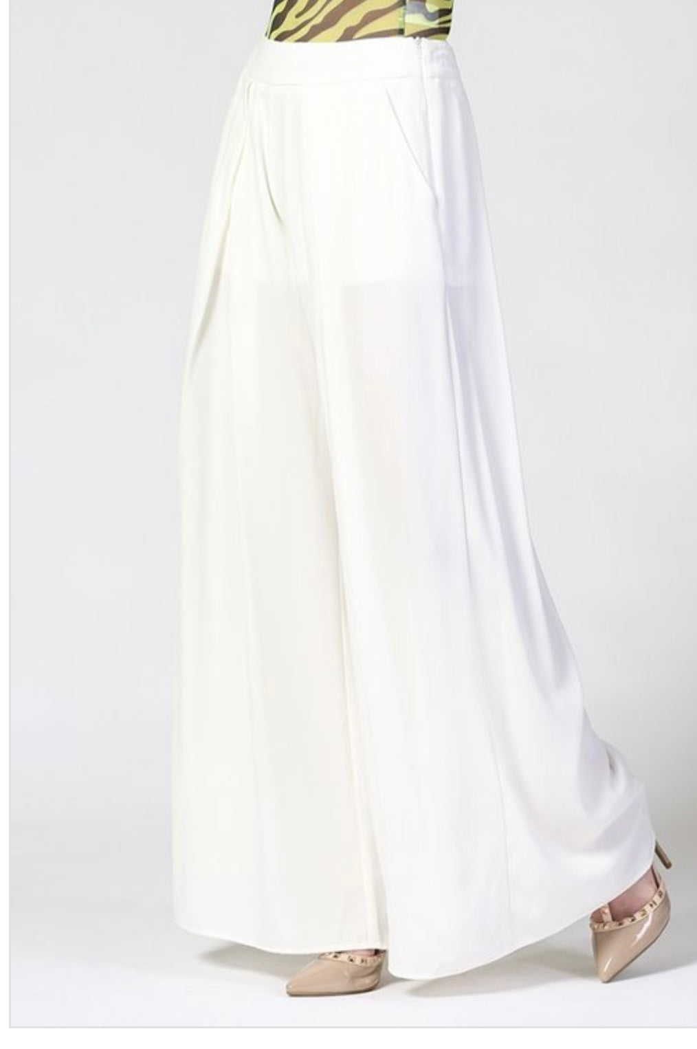 Off White Palazzo Pants