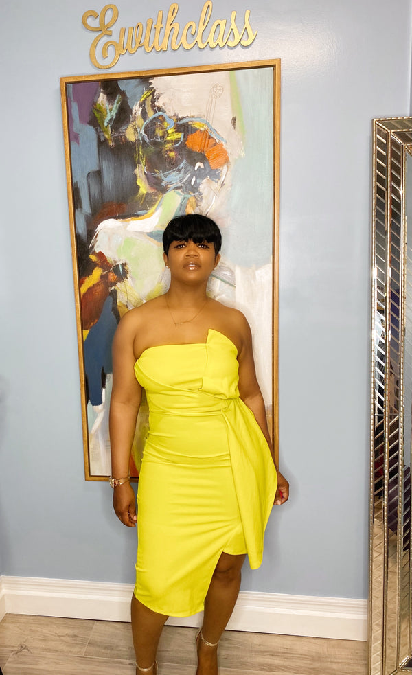 Lady Couture Dress (Yellow)